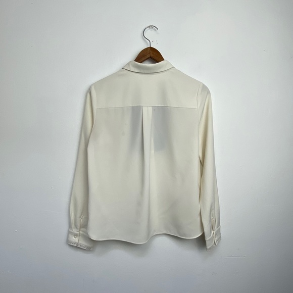 Prich Blouse with Navy Bib Detail - Picture 2 of 4